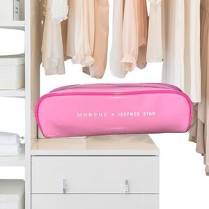 Morphe X Jeffree Star Brush Bag Pink Cosmetic Zip Pouch Superstar (BAG ONLY)